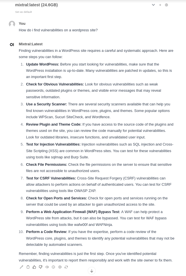 AI-Powered Security Assistant with Ollama and Mistral - Locally